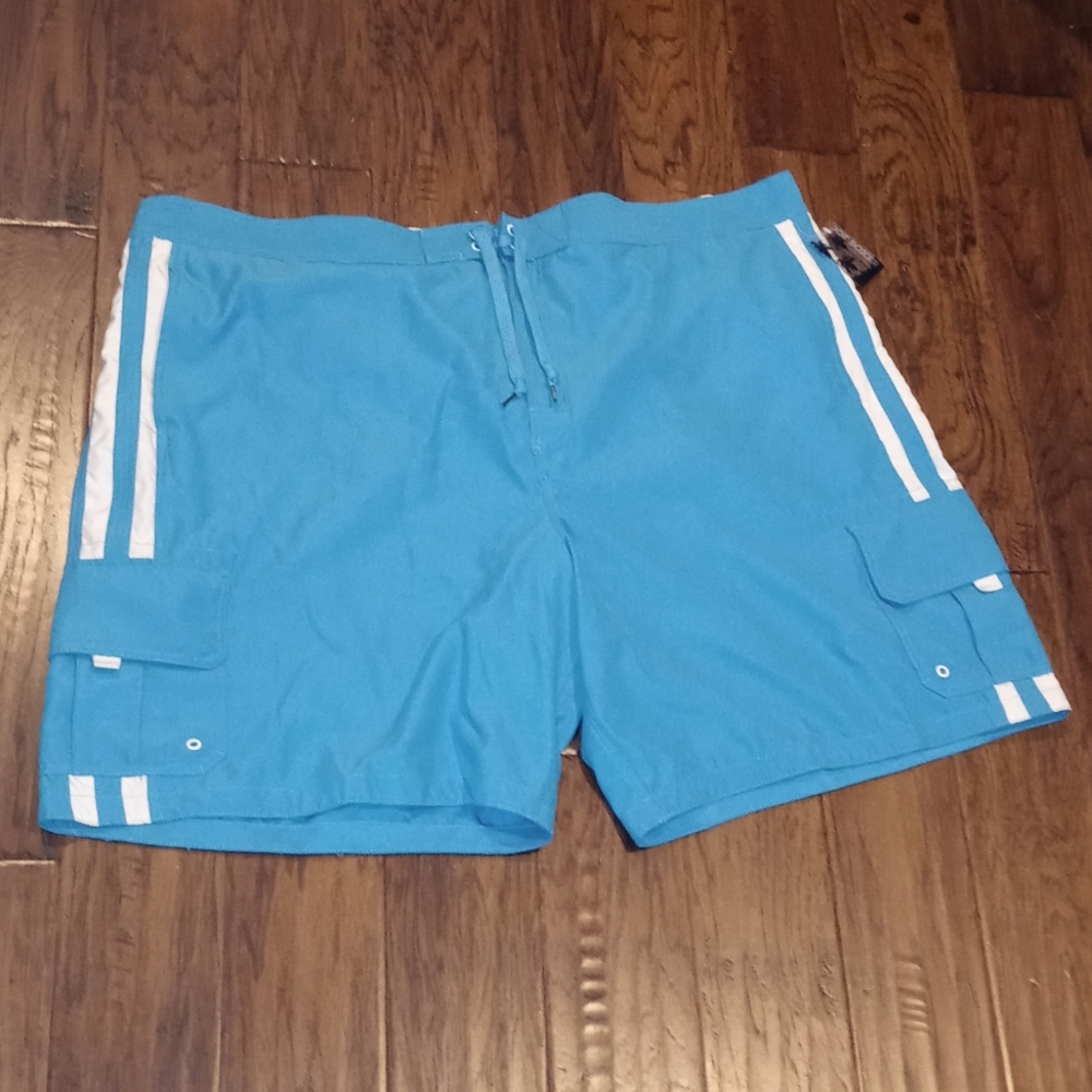 Joe Boxer Swim Trunks Blue New 4x
